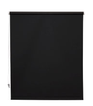 Rullegardin sort 80 x 175 cm mørklægning